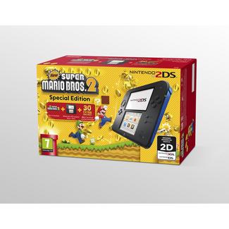 Consola Nintendo 2DS (Azul/Preto) + New Super Mario Bros. 2 (Pré-instalado) Edição Especial
