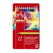 Lápis de Cor Aguareláveis Supracolor 12 Unidades Caran d’Ache Multicolor