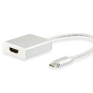 Adaptador Equip USB C p/ HDMI M/F 15cm Prateado