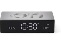 Relógio Despertador LEXON Flip Premium (Digital – Cinzento Metalizado)