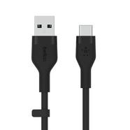 Cabo de Silicone Belkin Boost Charge Flex de USB-A a USB-C de 1 Metro preto