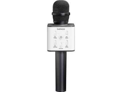 Microfone e Coluna BT LENCO BMC 080 Cinza