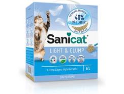 Areia Absorvente para Gatos SANICAT Light&Clump (6L)