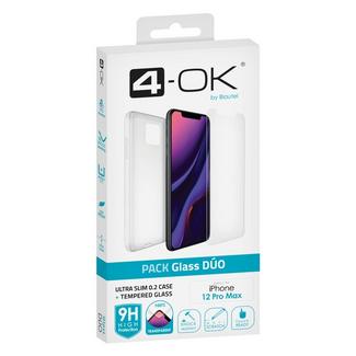 Pack Vidro Temperado Glass Duo 4-OK iPhone 12 Pro Max