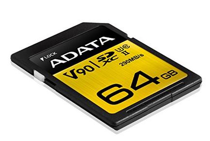 Cartão de Memória SD ADATA Premier ONE SDXC UHS-II U3 Class 10 64GB