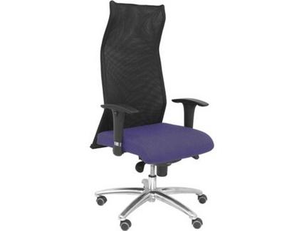 Cadeira de Escritório Executiva PIQUERAS Y CRESPO Sahúco XL Azul Claro e Preto (Malha e Tecido)
