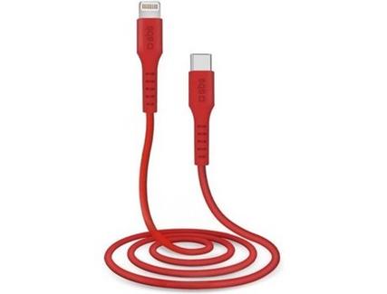 Cabo SBS TECABLELIGTC1R (Lightning – USB-C – 1 m – Vermelho)