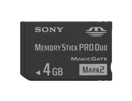 Cartão de Memória MS SONY PRO DUO MARK2 4GB