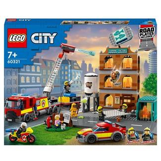 LEGO City Sapadores Bombeiros Kit de Construção Set de Vários Modelos com 2 Personagens LEGO City 7+ Anos