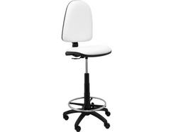 Cadeira de Escritório Alta PIQUERAS Y CRESPO Ayna Branco (Pele Sintética)