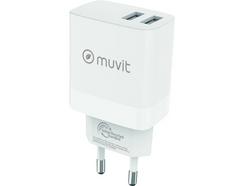 Carregador MUVIT FOR CHANG MCACC0021 (USB – 3.4 A – Branco)