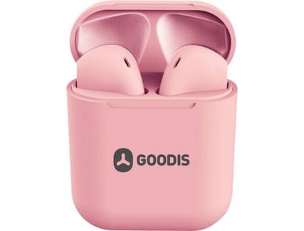 Auriculares Bluetooth True Wireless GOODIS BT (In Ear – Rosa)
