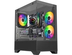 Caixa mATX GAMING SLAYER RX34 CRYSTAL com Painel Lateral (Vidro Temperado – 2 Bases)