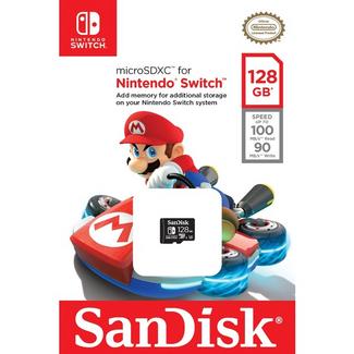Cartão de Memória microSDXC SANDISK Nintendo UHS-I 128GB