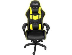 Cadeira Gaming KUBO Amarela (Até 130 kg – Elevador a Gás Classe 4 )