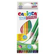 Lápis apagável de 12 cores