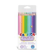 Lápis pastel 12 cores Carioca