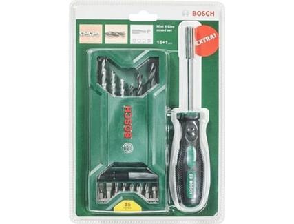 Jogo de Acessórios BOSCH – X-Line 15+1 Mini