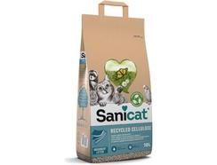 Areia Absorvente para Gatos SANICAT Clean&Green (Celulose – 10L)