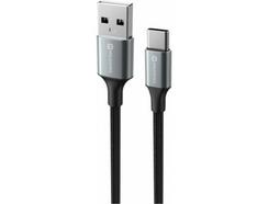 Cabo SWISSTEN Textile Usb-C – Usb (Preto)
