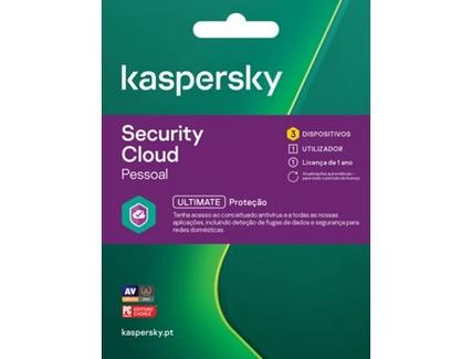 Software KASPERSKY Security Cloud ESD (3 Dispositivos – 1 ano – Smartphone e Tablet)