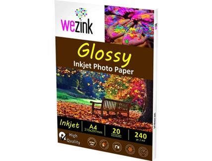 Papel Wezink Inst. Glossy Photo A4 – 240 g/m2 – 20F