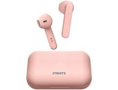 Auriculares Bluetooth True Wireless STREETZ TWS-1106 (In Ear – Microfone – Rosa)