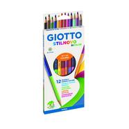 Caixa com 12 Lápis StilNovo Bicolor Giotto