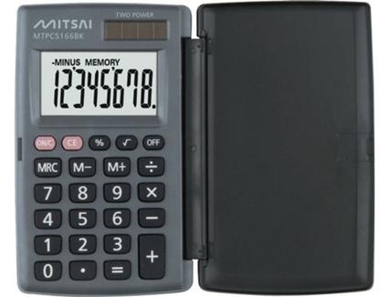 Calculadora Básica MITSAI Com Tampa Preto