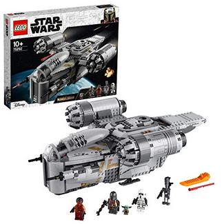 LEGO Star Wars The Mandalorian Bounty Hunter Transport Starship Toy with The Child Minifigure