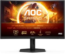 AOC C27G4ZXU 27″ LED Fast VA FullHD 280Hz Alto-falantes Altura ajustável Adaptive Sync Curvo