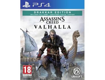 Jogo PS4 Assassin’s Creed Valhalla (Drakkar Edition – M18)