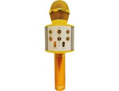 Microfone FUNTASTIC Karaoke (Dourado)