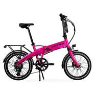 Littium – Bicicleta Elétrica Dobrável Ibiza Rainbow – Pink Panther Tamanho único