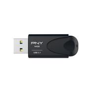 Pen USB PNY Attaché (64 GB – USB 3.1 – Preto)