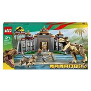Set de brincar Centro de Visitantes: T-Rex e Ataque do Raptor Coleção 30 Aniversário Jurassic Park LEGO Jurassic World