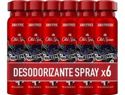 Desodorizante Spray OLD SPICE Night Panther (6 x 150 ml)