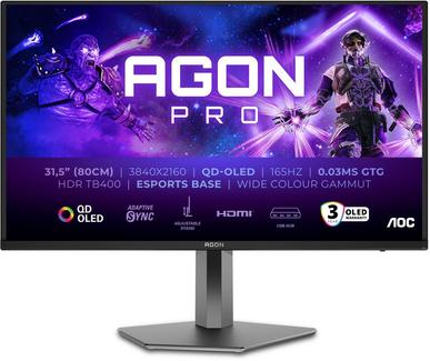 AOC AG326UD 31,5″ QD-OLED UltraHD 4K 165Hz 0,03ms HDR400