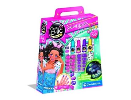 Estúdio de Manicure CLEMENTONI Crazy Chic – Fluo Nails Art (Idade Mínima Recomendada: 7 anos)