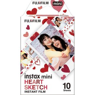 Carga Fujifilm Instax Mini Hearts Sketch 10 folhas