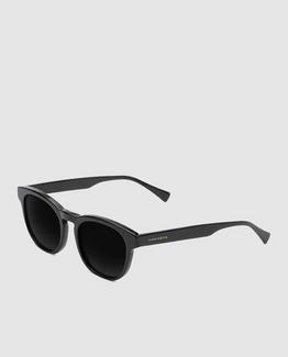 Óculos de sol unissexo Hawkers pantos pretos lisos com lentes a condizer Preto