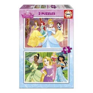 2 puzzles Princesas Disney
