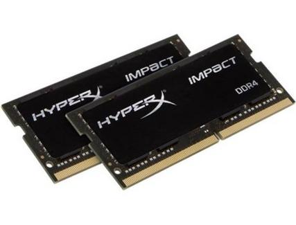 Memória RAM DDR4 KINGSTON HyperX Impact (2 x 32 GB – 2666 MHz – CL 16 – Preto)