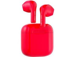 Auriculares Bluetooth True Wireless HAPPY PLUGS Joy (In Ear – Microfone – Vermelho)