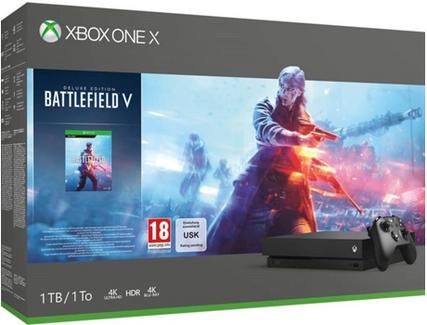 Consola Xbox One X Gold Rush Special Edition – 1TB + Battlefield™ V – Deluxe Edition