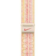 Bracelete Apple Nike Sport Loop de 41 mm – Branco Estrela e Rosa