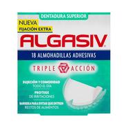 Algasiv Almofadas Adesivas para Próteses Dentárias Superiores – 18 un.