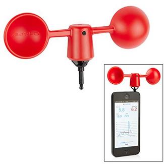 Sensor Anemómetro VAAVUD Smartphone Windmeter Red