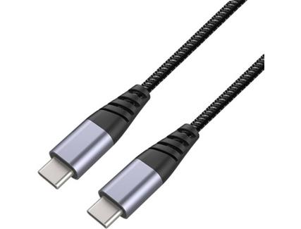 Cabo MUVIT Tiger (USB-C – USB-C – 1.2 m – Preto)