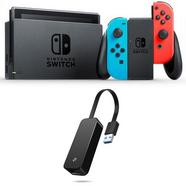 Pack Nintendo Switch Azul Néon/Vermelho Néon V2 + TP-Link UE306 Adaptador de Rede USB 3.0